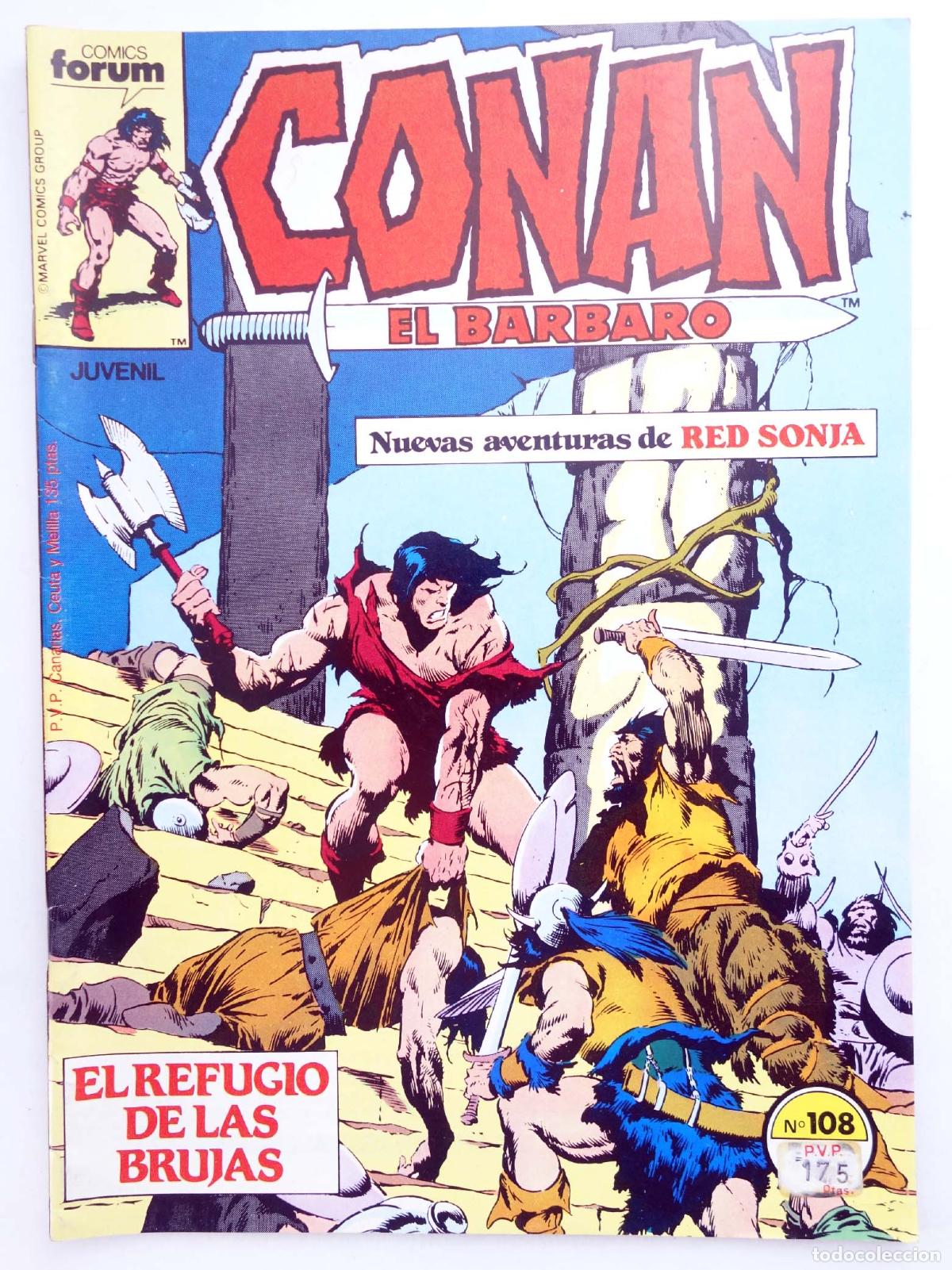 C&oacute;mics: CONAN EL BARBARO 108. EL REFUGIO DE LAS BRUJAS. Forum, 1987 - Foto 1