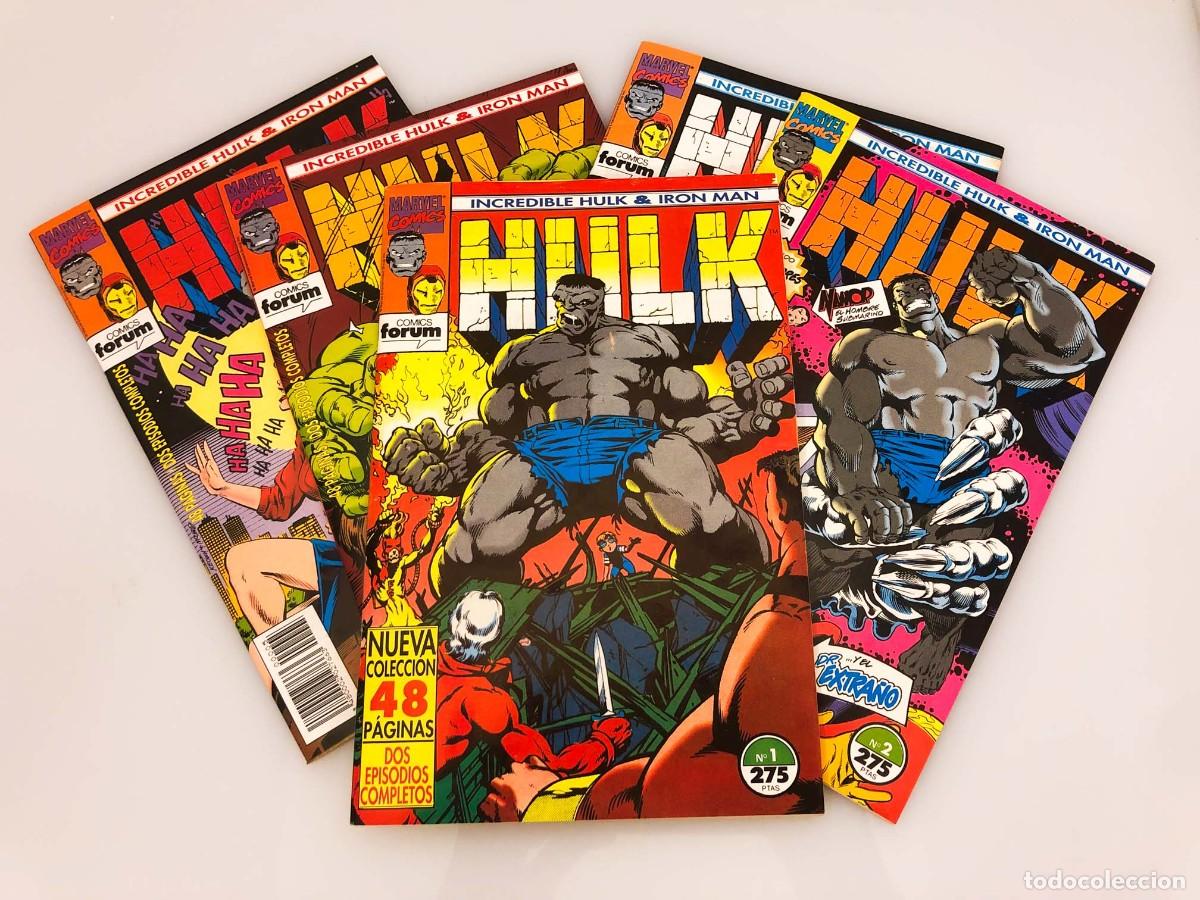 C&oacute;mics: The Incredible Hulk e Iron Man - N&uacute;meros 1 al 5 (1993) - Editorial Forum - Foto 1