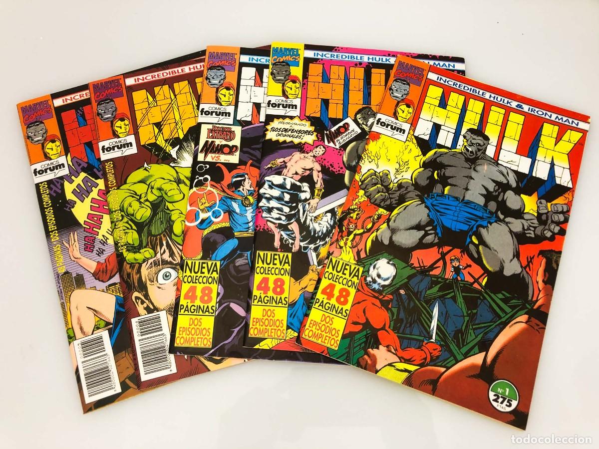 C&oacute;mics: The Incredible Hulk e Iron Man - N&uacute;meros 1 al 5 (1993) - Editorial Forum - Foto 2