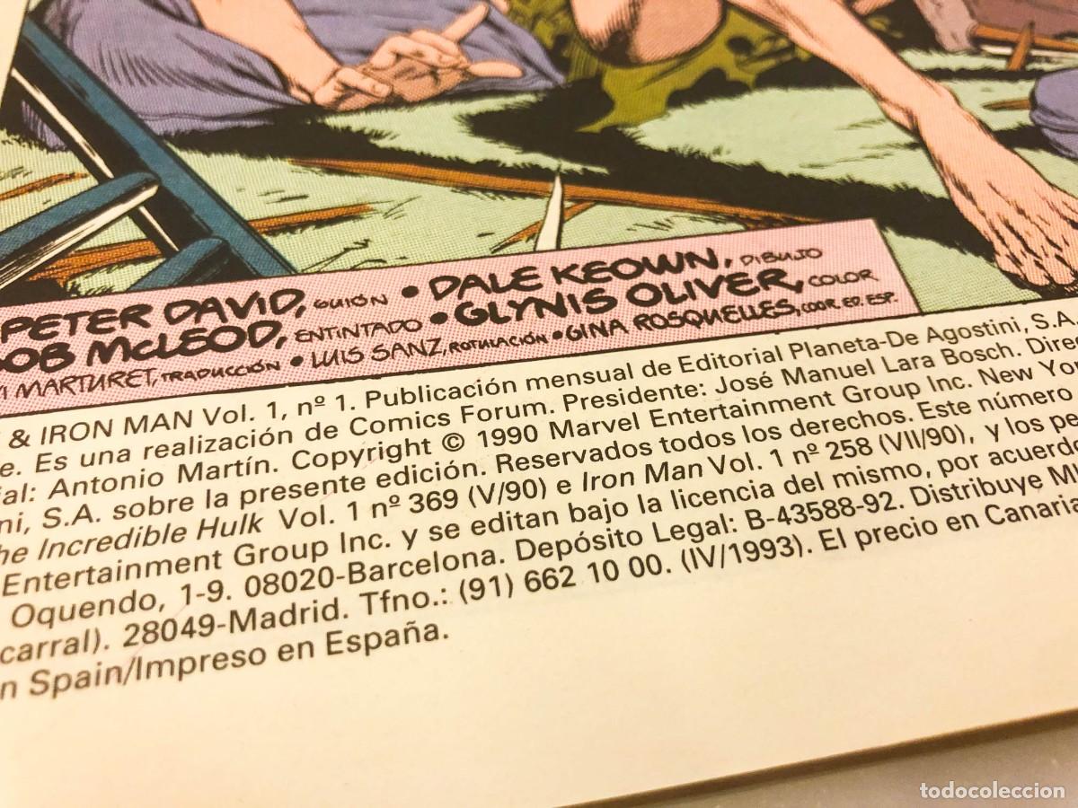 C&oacute;mics: The Incredible Hulk e Iron Man - N&uacute;meros 1 al 5 (1993) - Editorial Forum - Foto 7