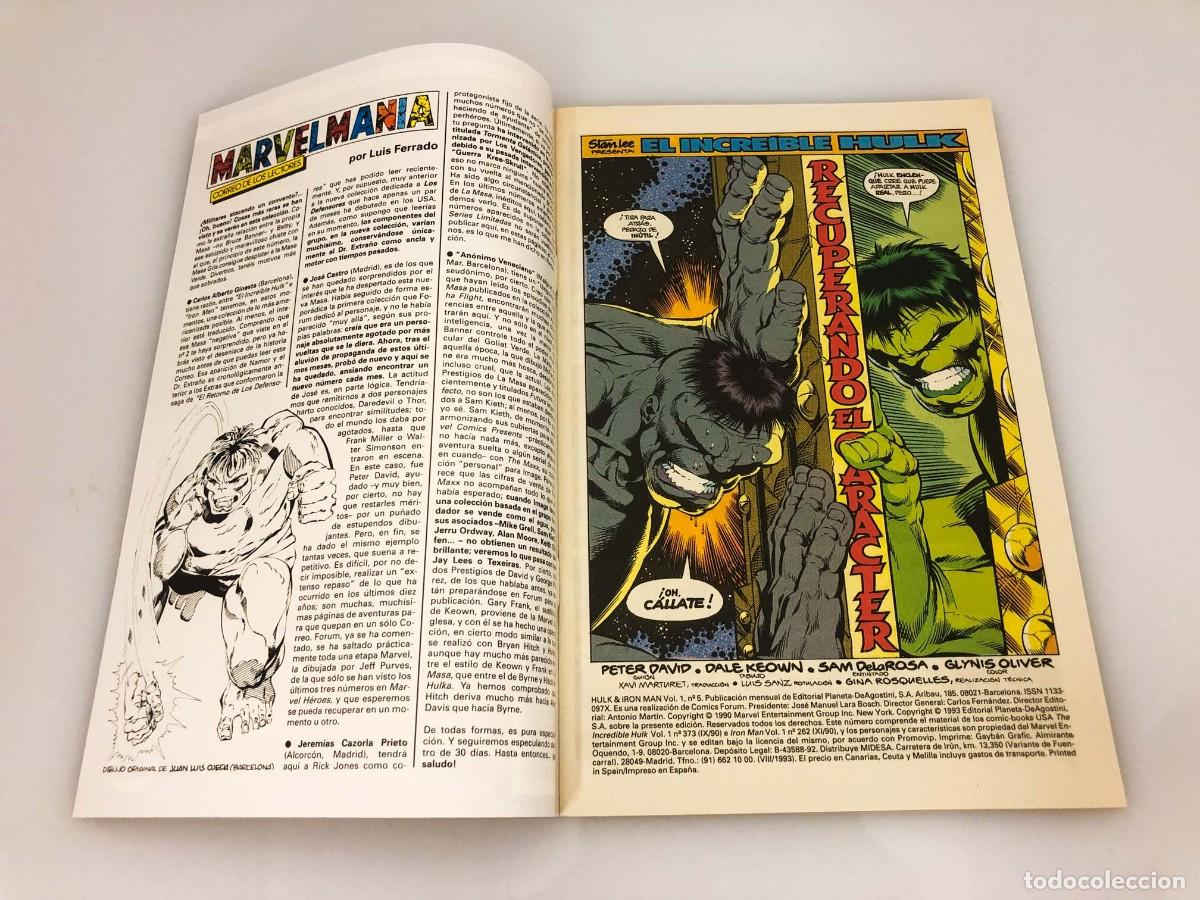 C&oacute;mics: The Incredible Hulk e Iron Man - N&uacute;meros 1 al 5 (1993) - Editorial Forum - Foto 25