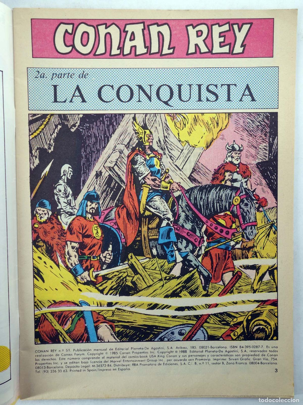 C&oacute;mics: CONAN REY 51. CONAN REY. Forum, 1988 - Foto 3