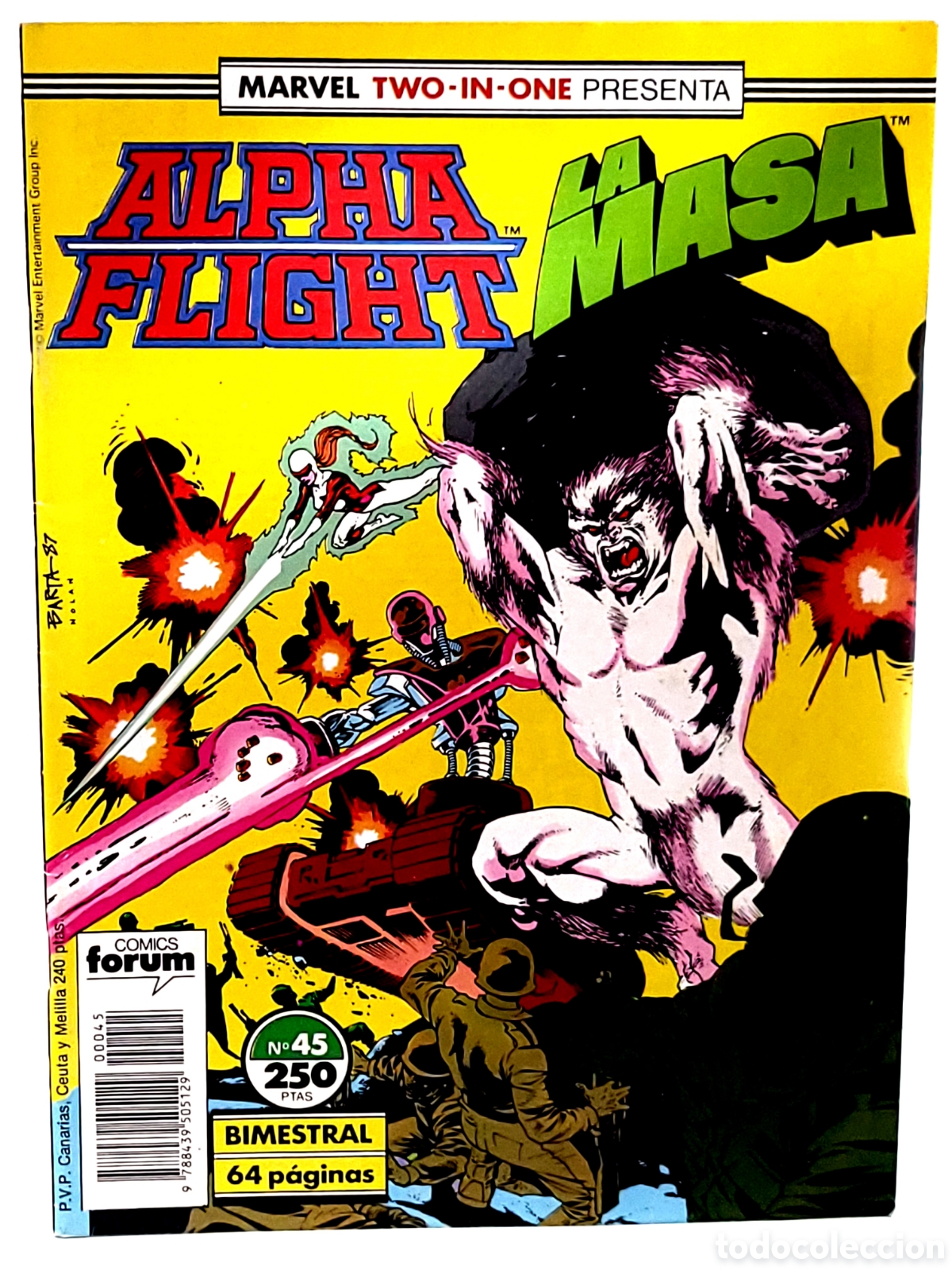 C&oacute;mics: EXCELENTE ESTADO ALPHA FLIGHT 45 TWO-IN-ONE FORUM COMICS GRAPA - Foto 1