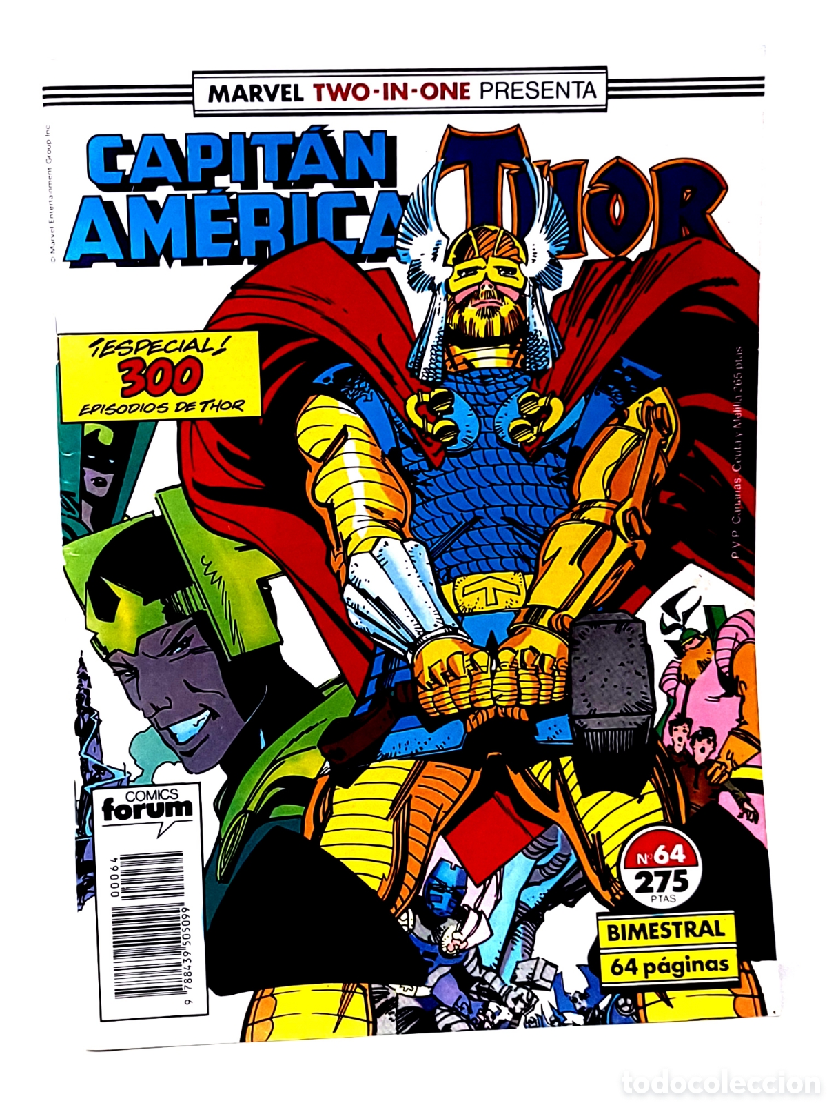 C&oacute;mics: EXCELENTE ESTADO CAPITAN AMERICA 64 TWO-IN-ONE FORUM COMICS GRAPA - Foto 1