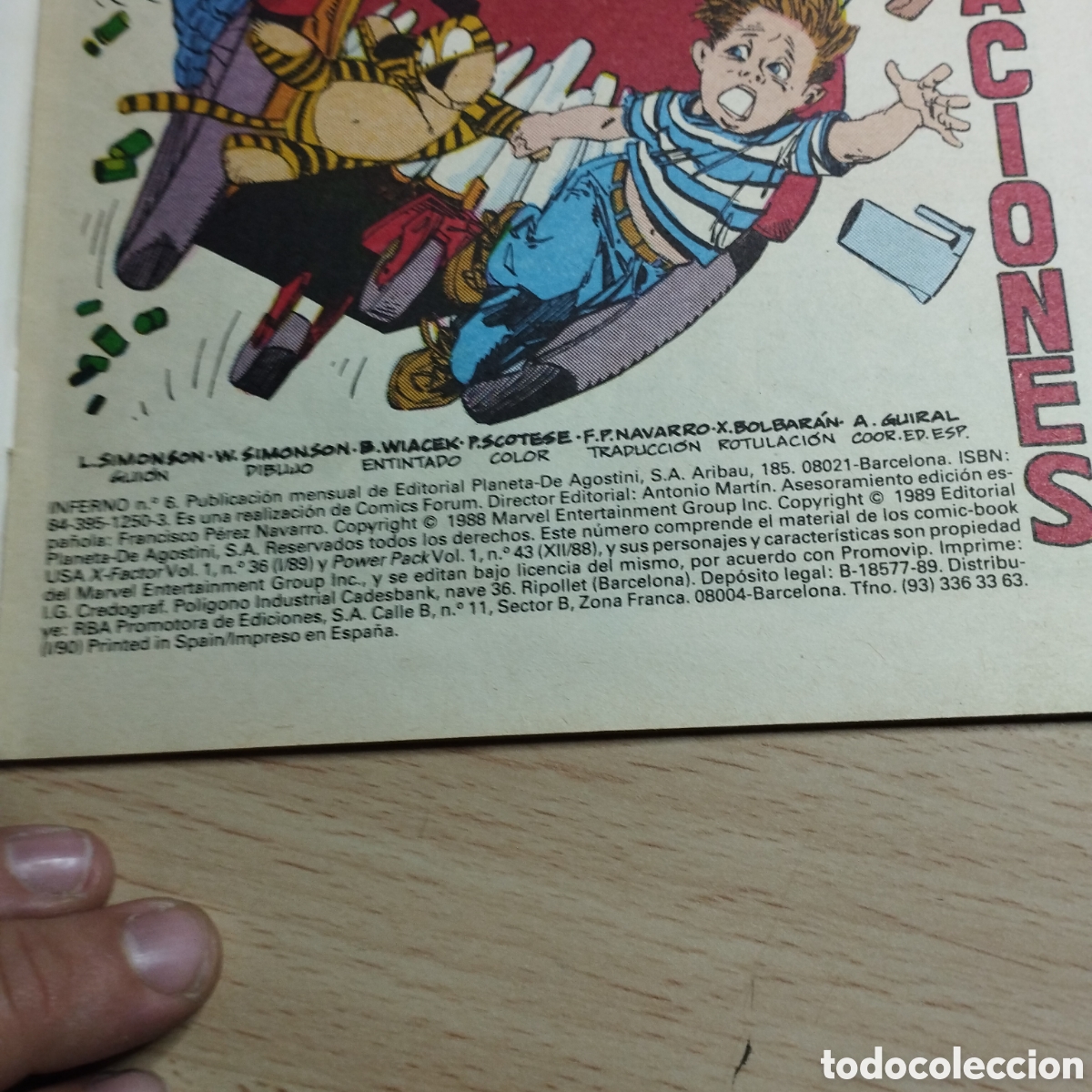 C&oacute;mics: Factor X. Inferno. C&oacute;mics Forum. N&ordm;6. Marvel. 1989. - Foto 4