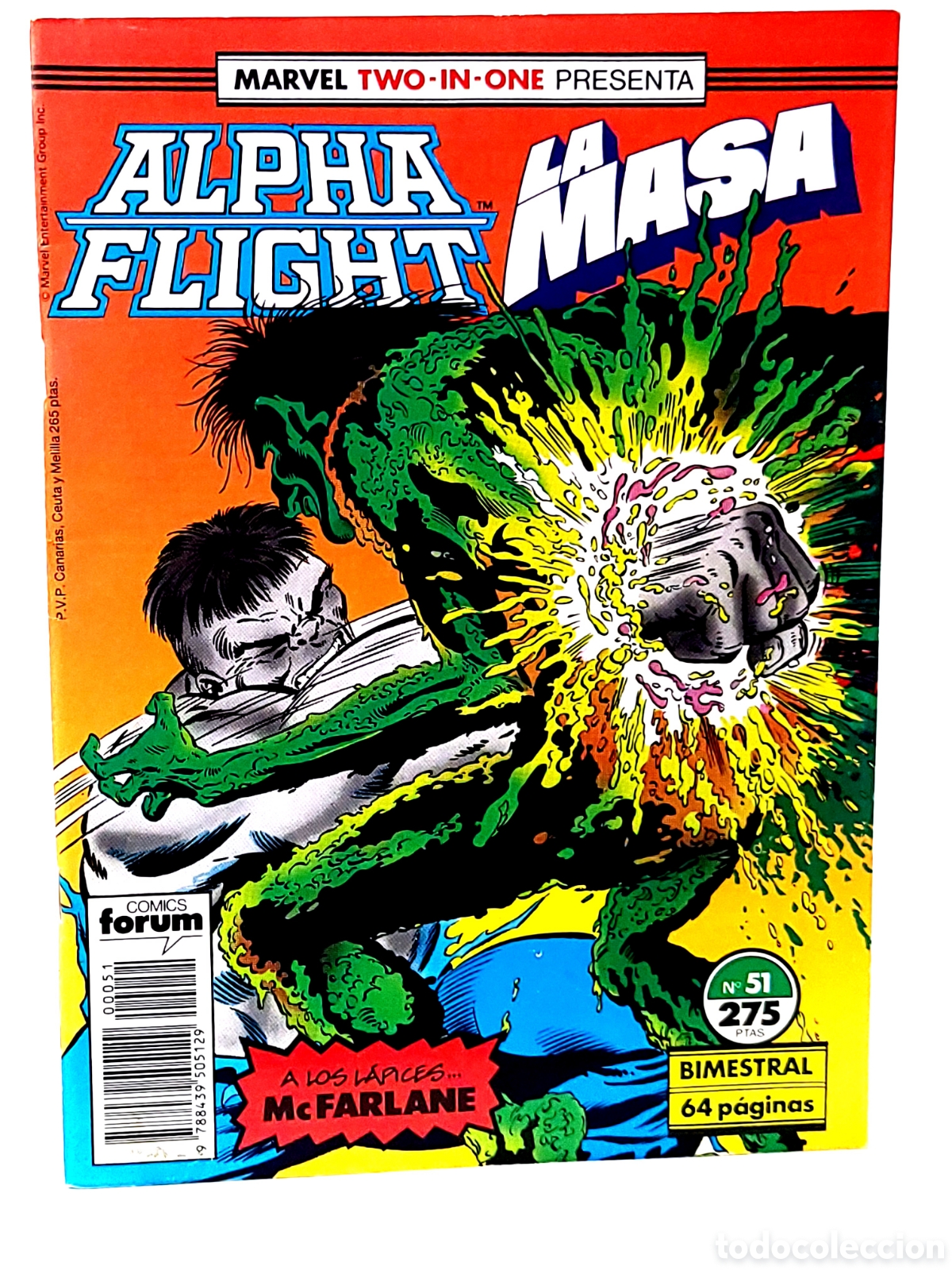 C&oacute;mics: CASI EXCELENTE ESTADO ALPHA FLIGHT 51 TWO-IN-ONE FORUM COMICS GRAPA MARVEL - Foto 1