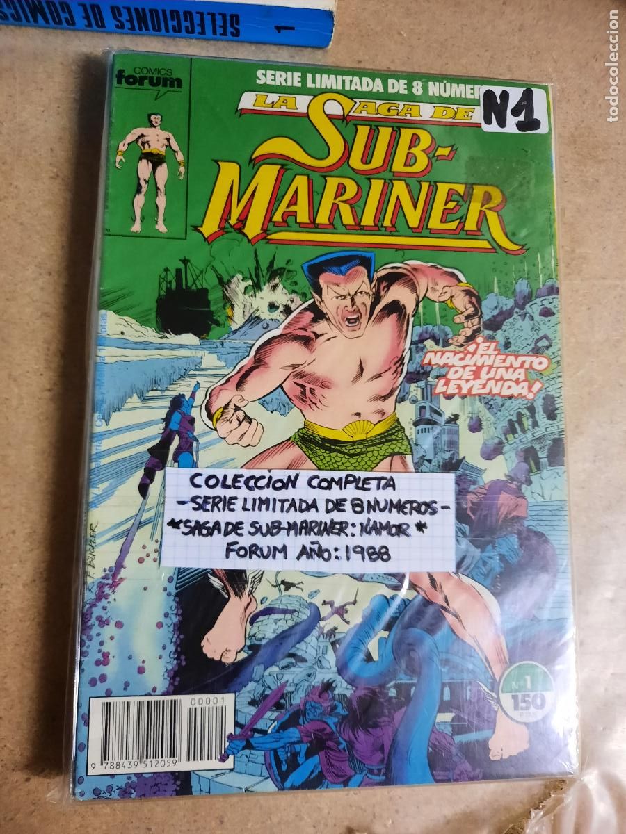 C&oacute;mics: SUB-MARINER N&ordm; 1 AL 8 - ED. FORUM - COMPLETA! - Foto 1
