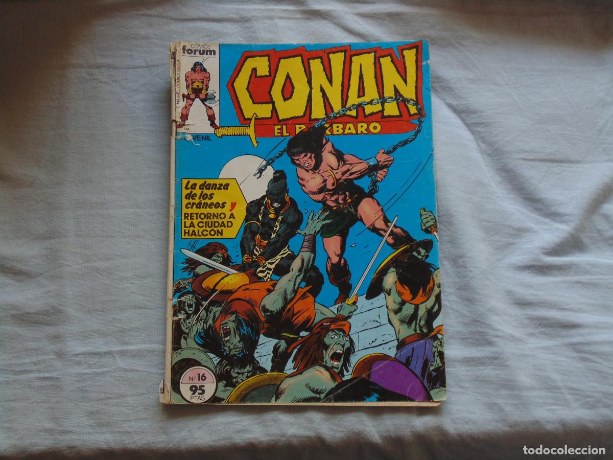 C&oacute;mics: Conan El Barbaro Vol-1 n&ordm; 16. 1984?. Marvel / Forum. - Foto 1