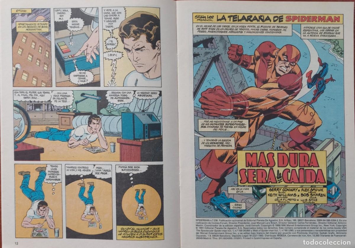 C&oacute;mics: Spiderman Vol. 1 N&ordm; 239 &iexcl;Goliat. Ataca! C&oacute;mics Forum 1991 - Foto 4