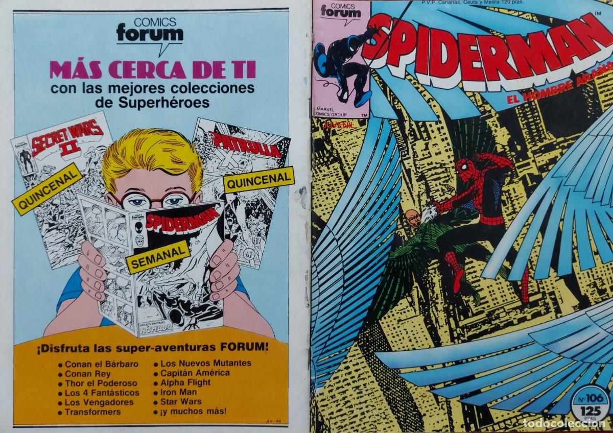 C&oacute;mics: Spiderman Vol. 1 N&ordm; 106 C&oacute;mics Forum 1986 - Foto 1