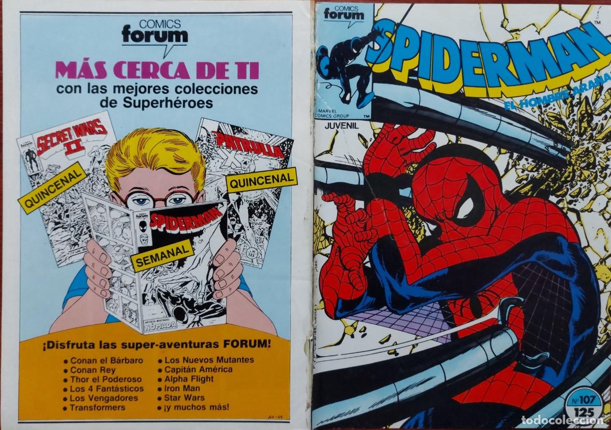 C&oacute;mics: Spiderman Vol. 1 N&ordm; 107 C&oacute;mics Forum 1986 - Foto 1
