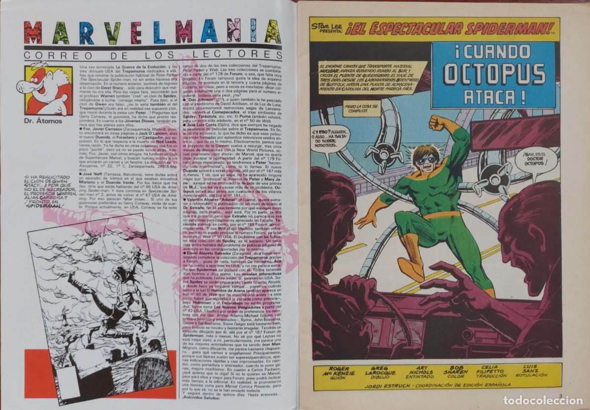 C&oacute;mics: Spiderman Vol. 1 N&ordm; 174 C&oacute;mics Forum 1989 - Foto 2