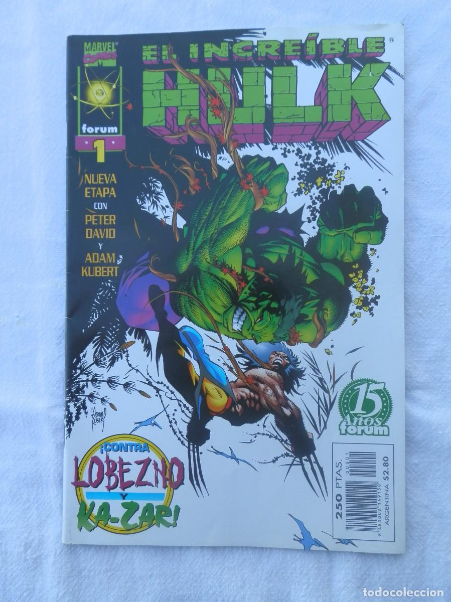 C&oacute;mics: EL INCREIBLE HULK MARVEL COMICS, 15 A&Ntilde;OS FORUM 1998. N&ordm; 1 - Foto 1