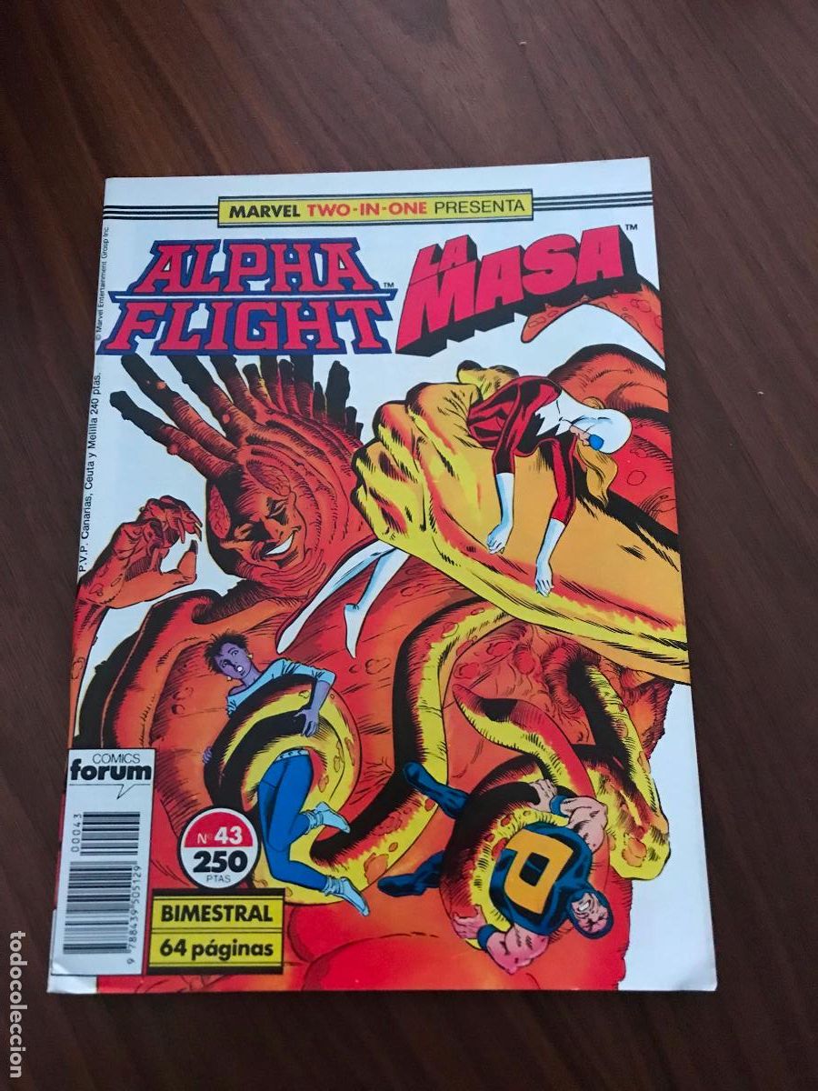 C&oacute;mics: ALPHA FLIGHT MASA N&ordm; 43 , MARVEL TWO-IN-ONE , EDITORIAL FORUM - Foto 1
