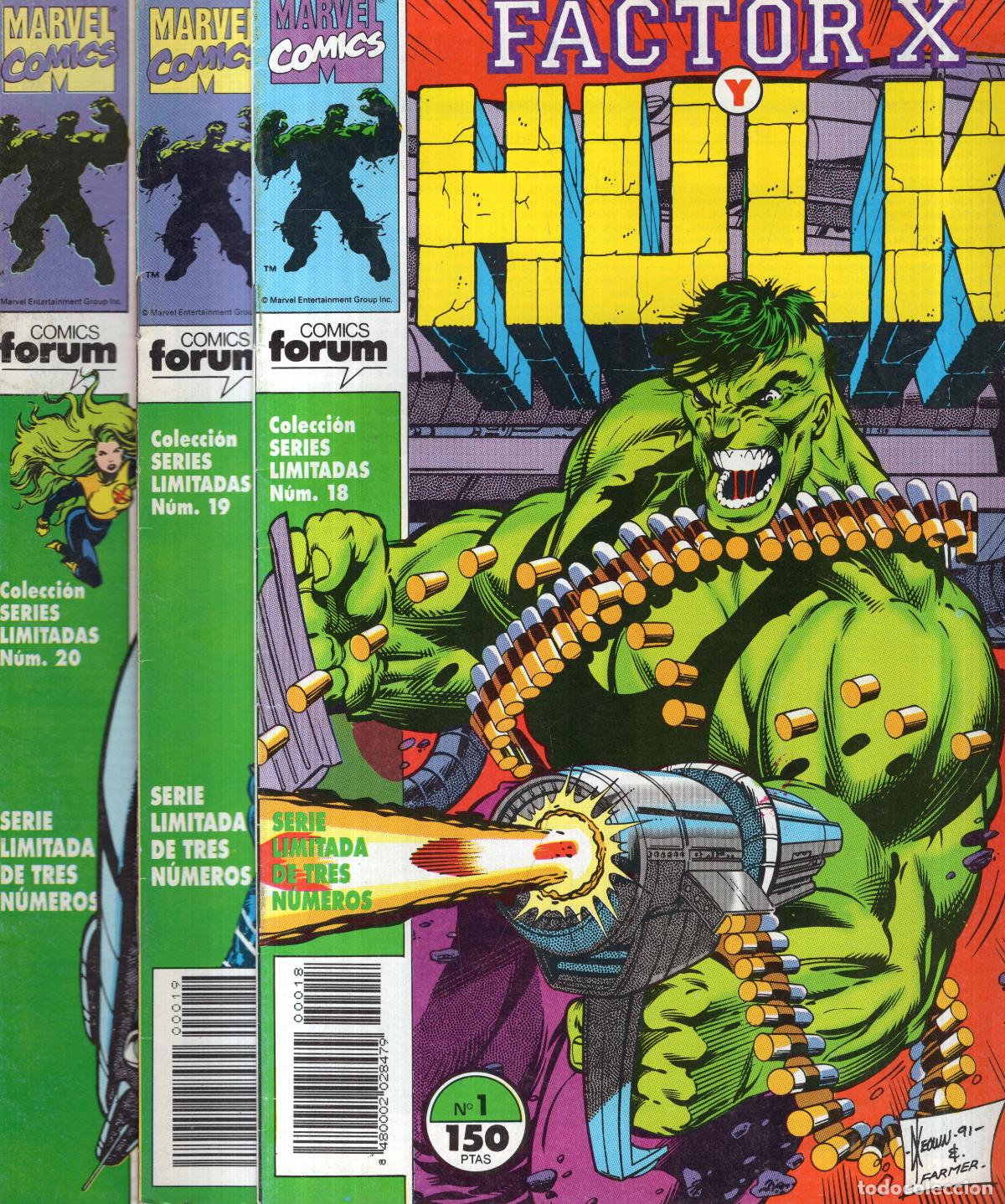 C&oacute;mics: SERIES LIMITADAS FACTOR-X Y HULK COMPLETA 3 NUMEROS - FORUM - BUEN ESTADO - Foto 1