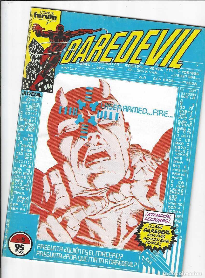 C&oacute;mics: DAREDEVIL N&ordm; 5 - VOL. I - VOLUMEN 1 - GRAPA FORUM - ESTADO NORMAL - Foto 1