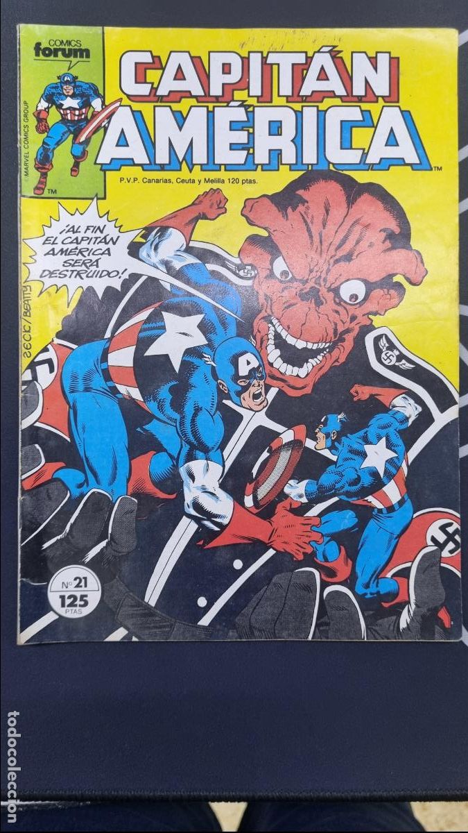 C&oacute;mics: Capit&aacute;n Am&eacute;rica, n&ordm; 21, 120 Ptas, n&ordm; 8,Comics Forum - Foto 1