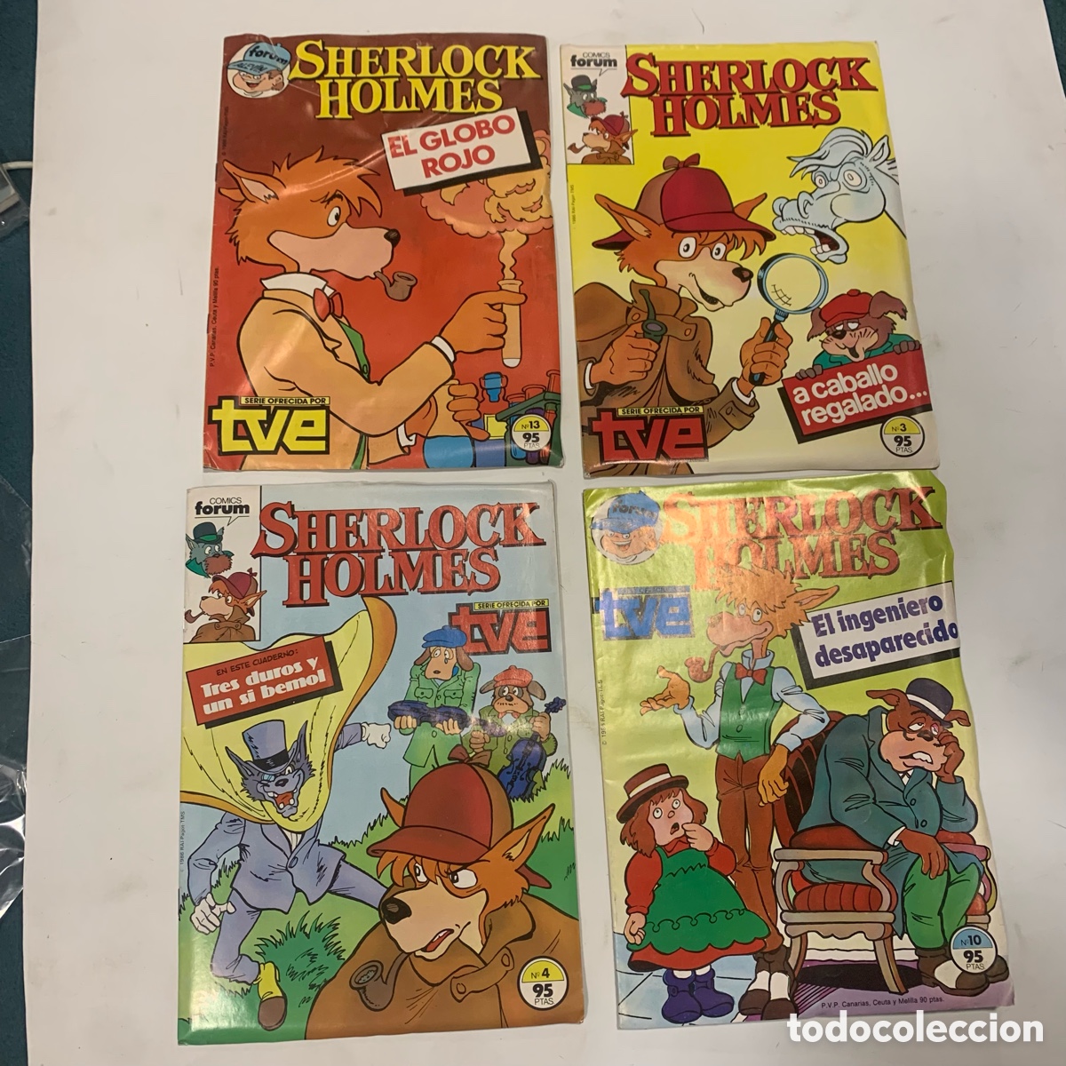 C&oacute;mics: lote tebeo comic sherlock homes n&ordm; 3-4-10-13 - Foto 1