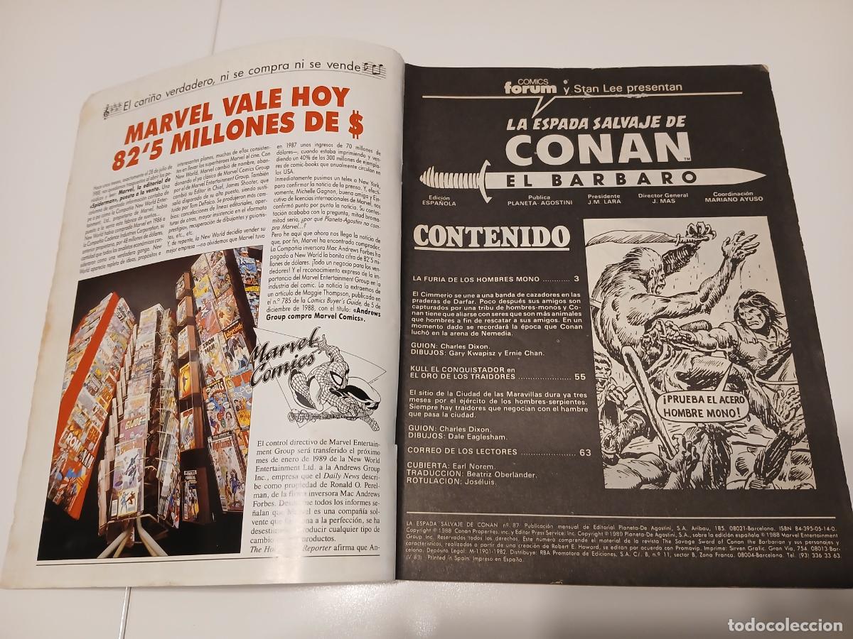 C&oacute;mics: LA ESPADA SALVAJE DE CONAN -N&Uacute;MERO 87- - Foto 3