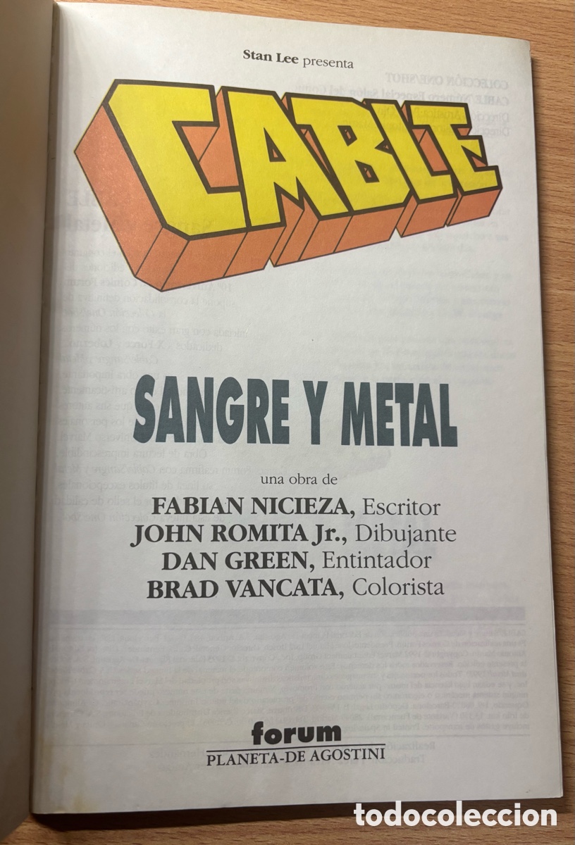 C&oacute;mics: C&oacute;mic Cable: Sangre y Metal - Foto 4