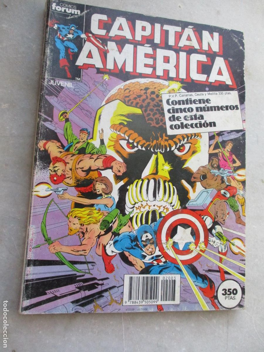 C&oacute;mics: FORUM- CAPIT&Aacute;N AM&Eacute;RICA- RETAPASOS DEL 36 AL 40 - CINCO COMICS- - Foto 1