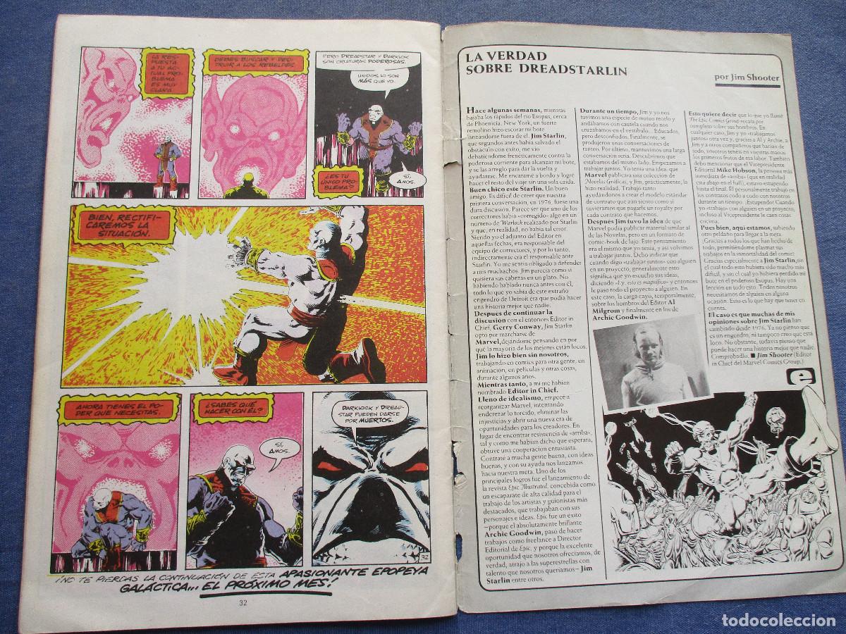 C&oacute;mics: MARVEL / DREADSTAR de JIM STARLIN N.&ordm; 1 EPIC COMICS 1985 - Foto 5