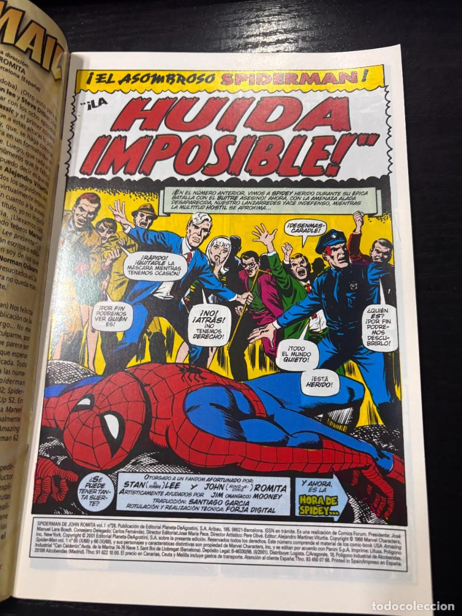 C&oacute;mics: SPIDERMAN. EXCELSIOR. N&ordm; 26.- LA HUIDA IMPOSIBLE. MARVEL COMICS. FORUM. - Foto 2