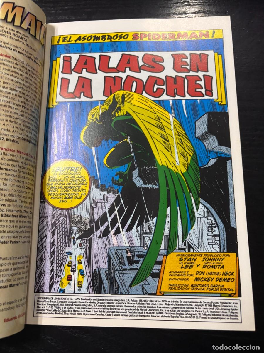 C&oacute;mics: SPIDERMAN. EXCELSIOR. N&ordm; 25.- &iexcl;ALAS EN LA NOCHE! MARVEL COMICS. FORUM. - Foto 2