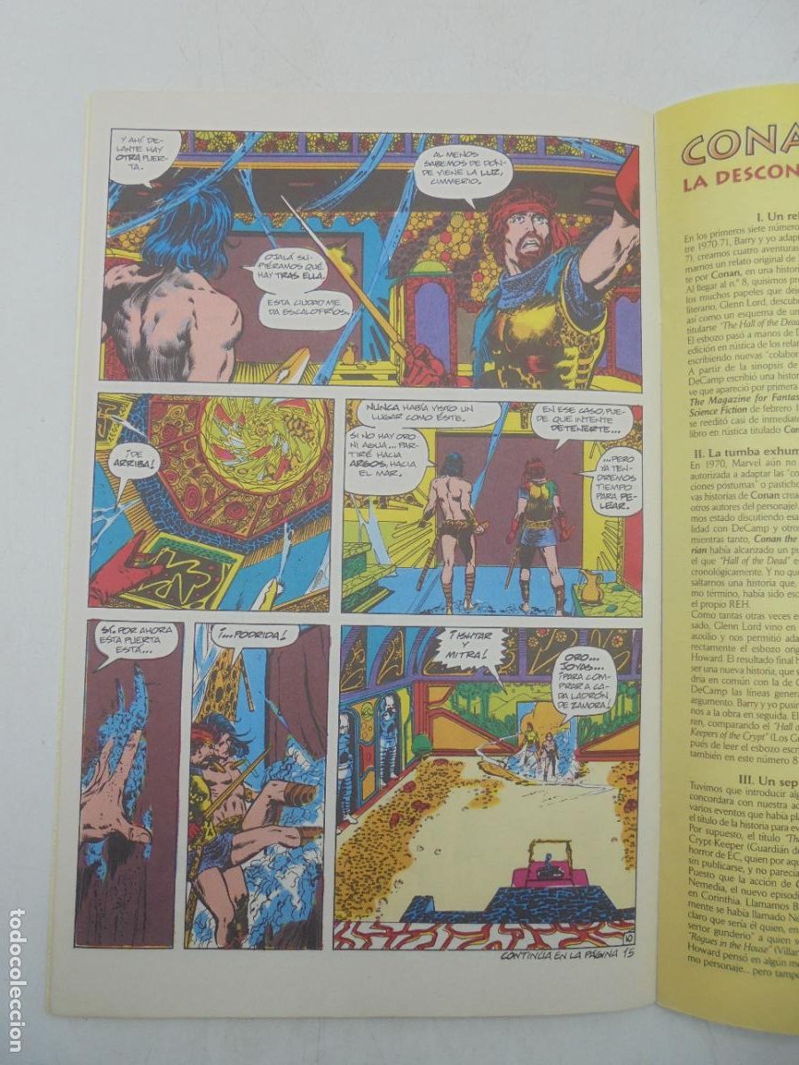 C&oacute;mics: CONAN EL BARBARO N&ordm; 8, LOS GUARDIANES DE LA CRIPTA, EDITORIAL FORUM. - Foto 3