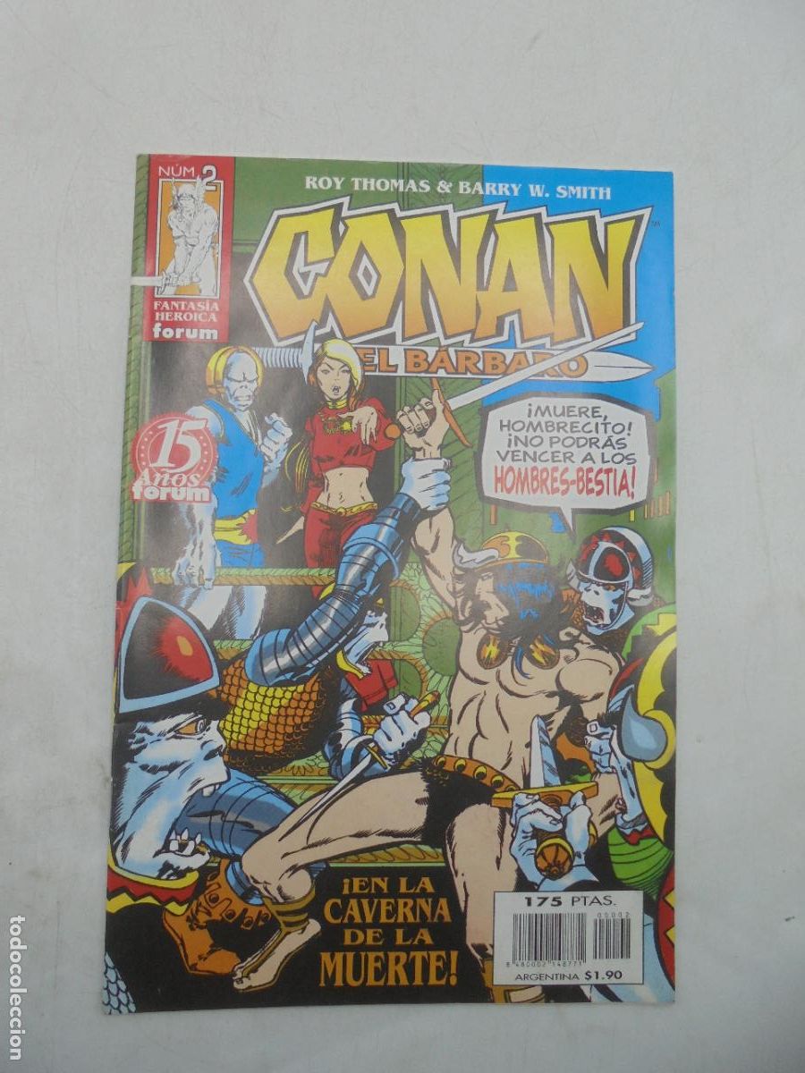 C&oacute;mics: CONAN EL BARBARO N&ordm; 2, EN LA CAVERNA DE LA MUERTE, EDITORIAL FORUM. - Foto 1