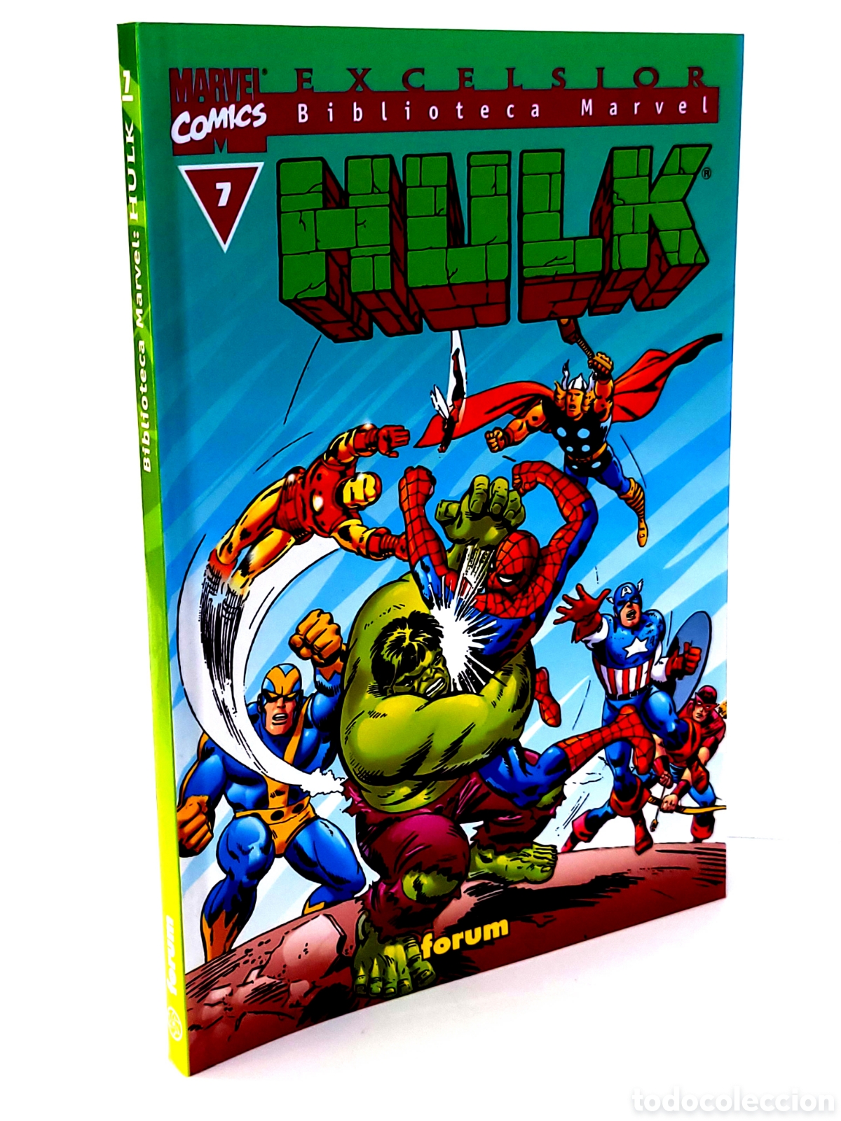 C&oacute;mics: EXCELENTE ESTADO BIBLIOTECA MARVEL HULK 7 EXCELSIOR FORUM COMICS - Foto 1