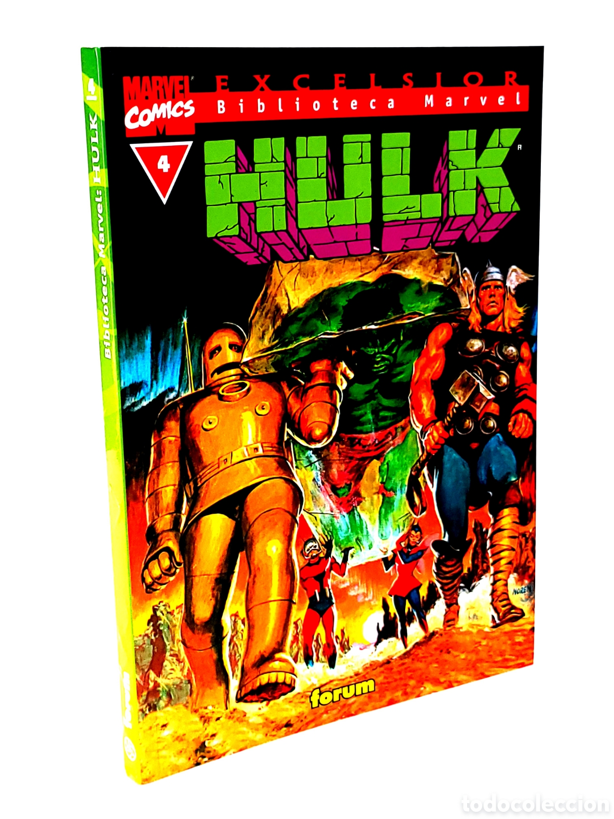 C&oacute;mics: MUY BUEN ESTADO BIBLIOTECA MARVEL HULK 4 EXCELSIOR FORUM COMICS - Foto 1