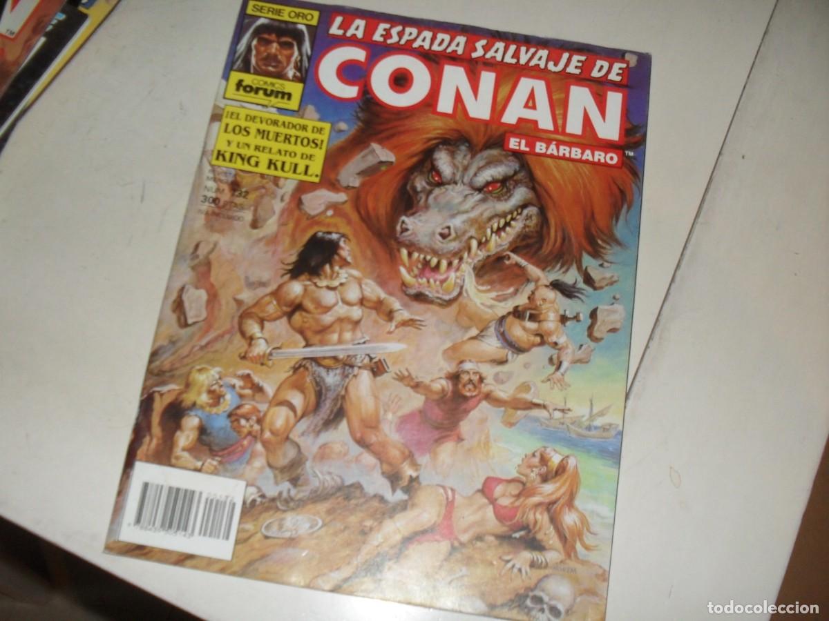 C&oacute;mics: LA ESPADA SALVAJE DE CONAN 132 EL DEVORADOR DE ALMAS,CON KULL DE COMPLEMENTO,(DE 171).FORUM,1982 - Foto 1