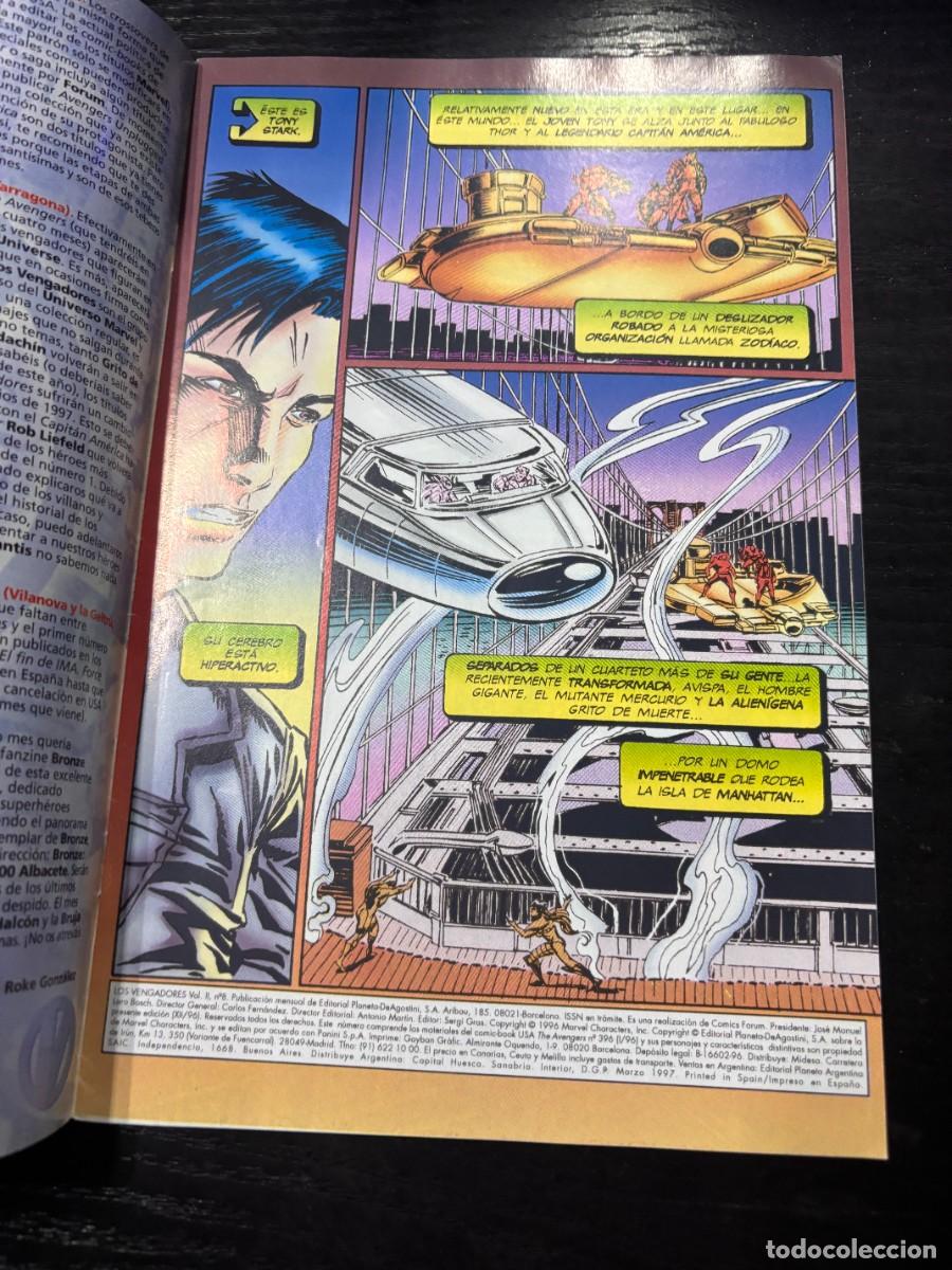 C&oacute;mics: VENGADORES. N&ordm; 8.- PRIMER SIGNO. MARVEL COMICS. FORUM. - Foto 2