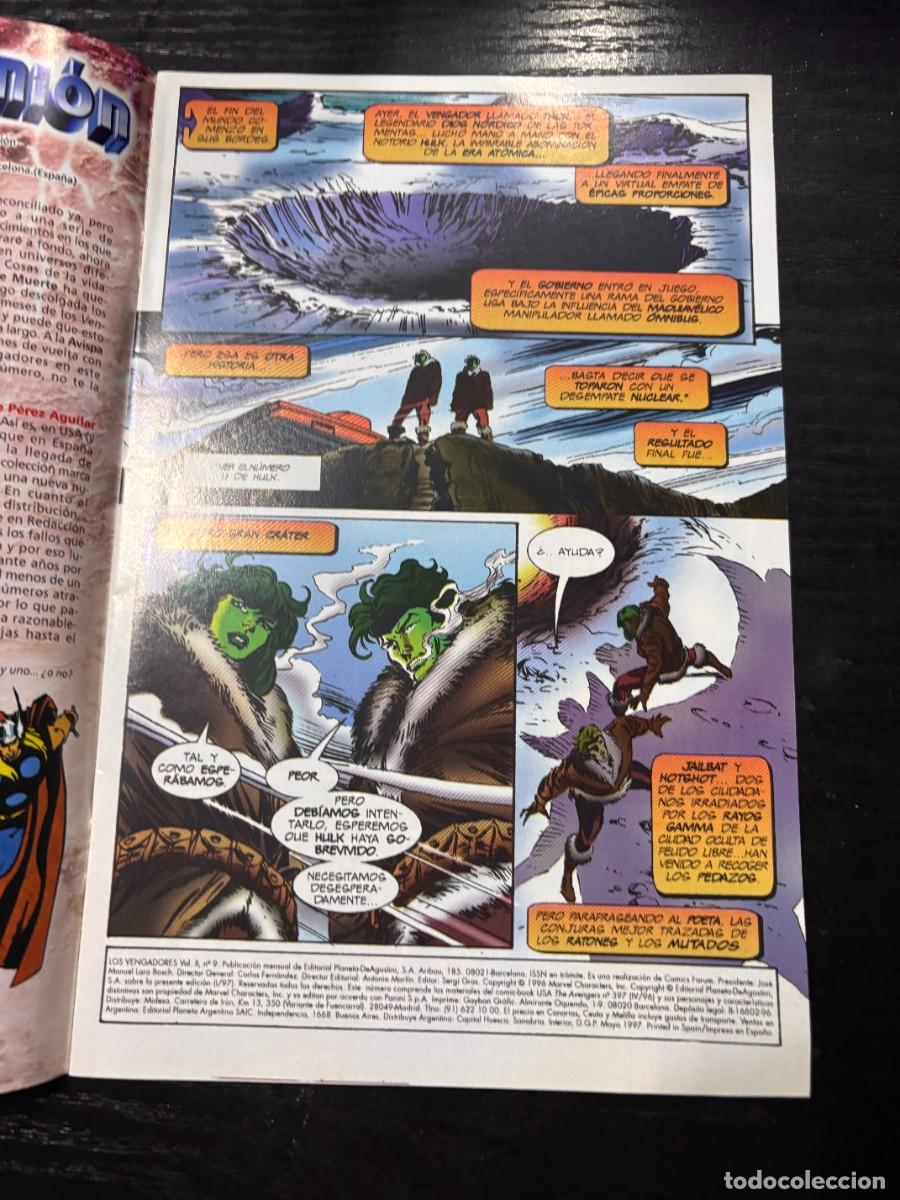 C&oacute;mics: VENGADORES. N&ordm; 9.- SALIENDO DE LOS ESCOMBROS. MARVEL COMICS. FORUM. - Foto 2