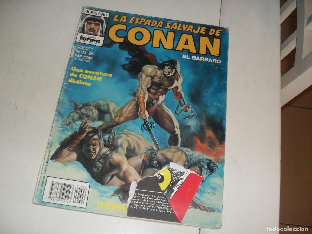C&oacute;mics: LA ESPADA SALVAJE DE CONAN 96 HERMANOS,DE ANDY KUBERT,CON KULL DE COMPLEMENTO,(DE 171).FORUM,1982 - Foto 1