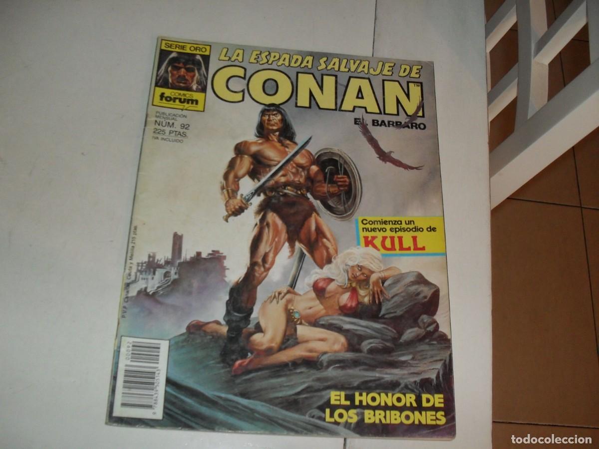 C&oacute;mics: LA ESPADA SALVAJE DE CONAN 92 EL HONOR DE LOS BRIBONES, REY KULL DE COMPLEMENTO,(DE 171).FORUM,1982 - Foto 1
