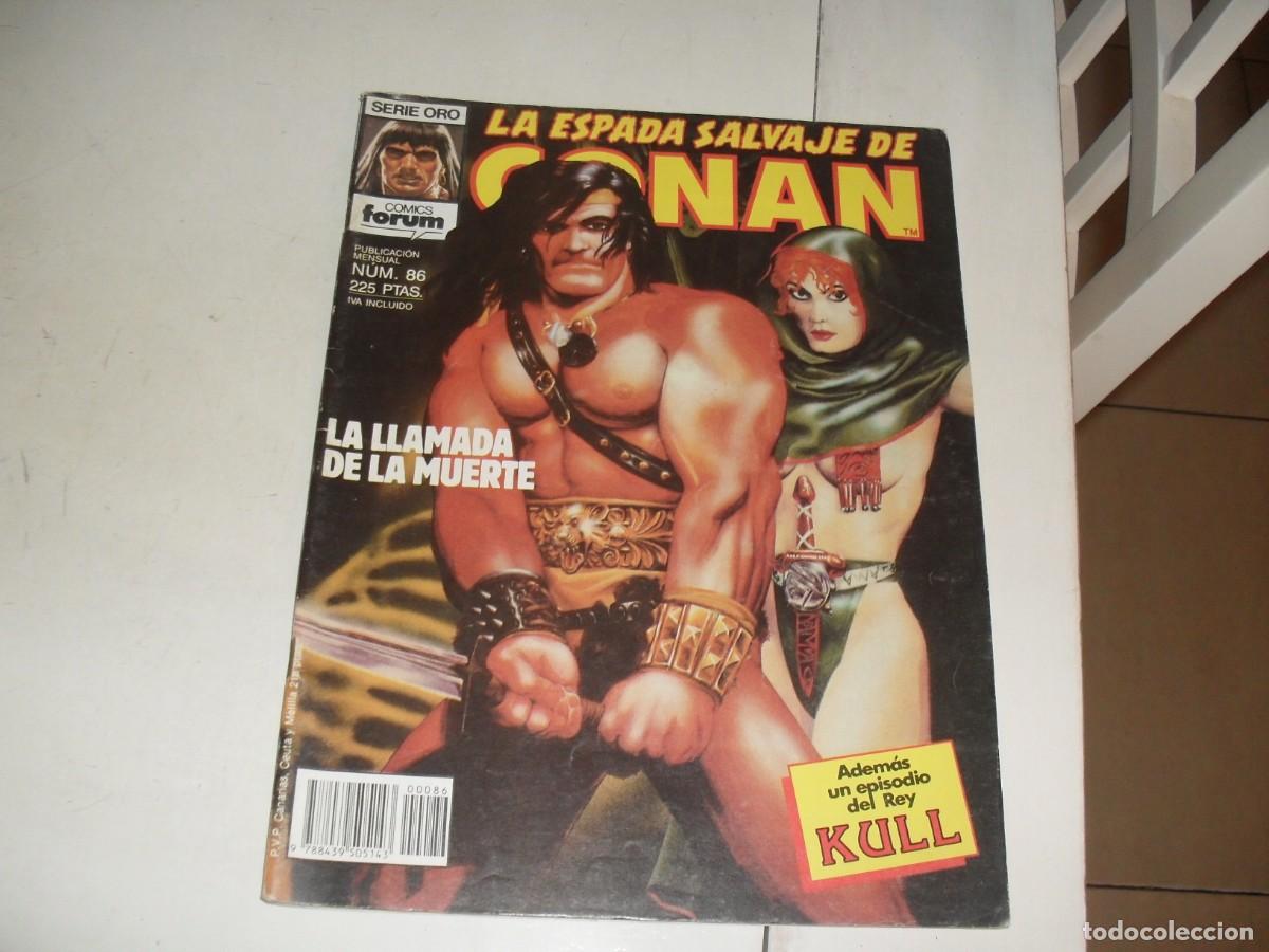C&oacute;mics: LA ESPADA SALVAJE DE CONAN 86 LA LLAMADA DE LA MUERTE,Y KULL DE COMPLEMENTO,(DE 171).FORUM,1982 - Foto 1