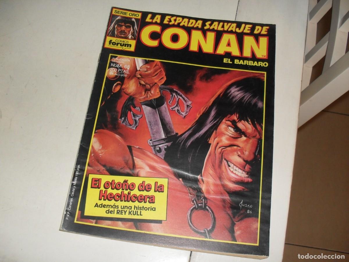 C&oacute;mics: LA ESPADA SALVAJE DE CONAN 68 EL OTO&Ntilde;O DE LA HECHICERA,Y KULL DE COMPLEMENTO,(DE 171).FORUM,1982 - Foto 1