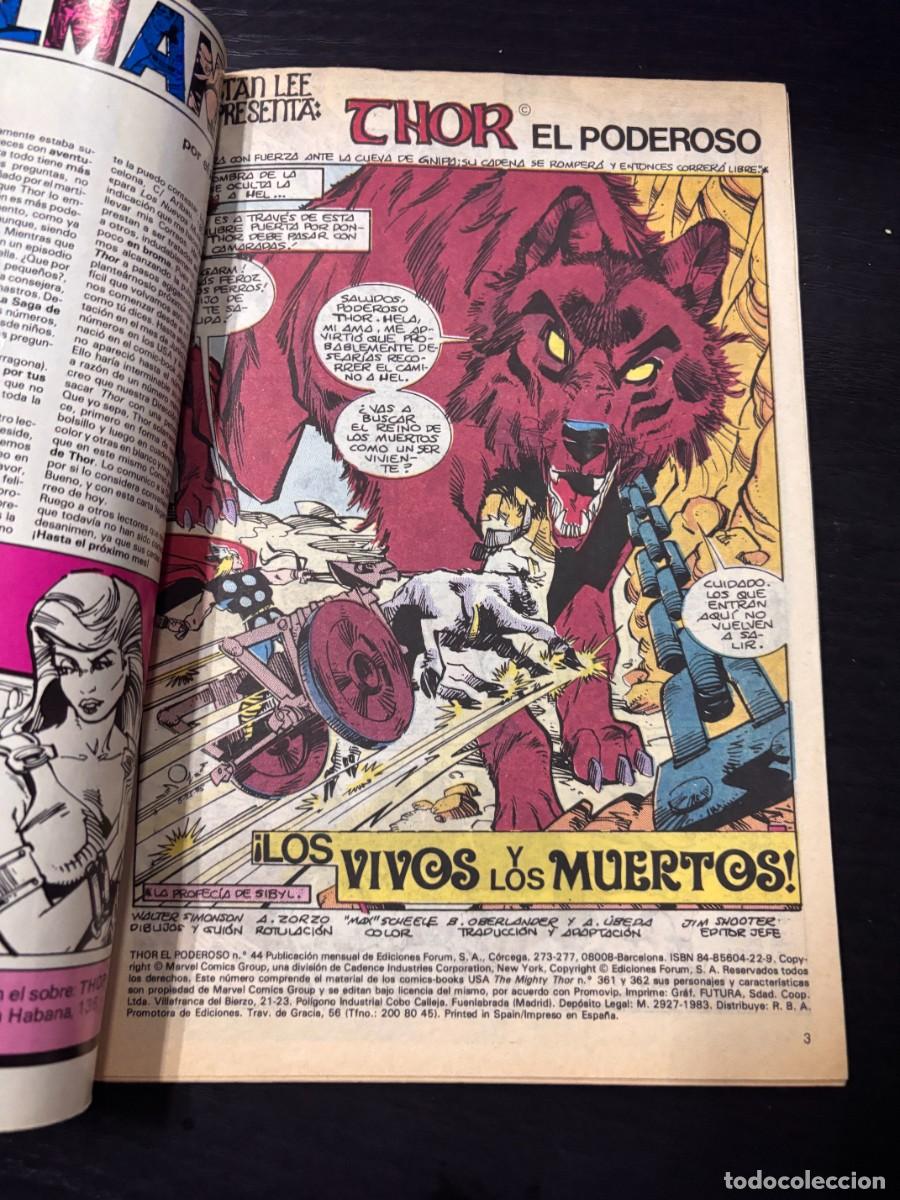 C&oacute;mics: THOR. EL PODEROSO. N&ordm; 44.- &iexcl;LOS VIVOS Y LOS MUERTOS! COMICS FORUM. - Foto 2