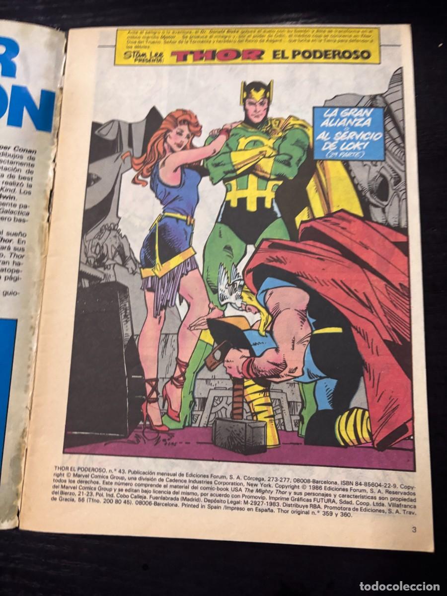 C&oacute;mics: THOR. EL PODEROSO. N&ordm; 43.- &iexcl;EN EL VALLE DE LA MUERTE! COMICS FORUM. - Foto 2