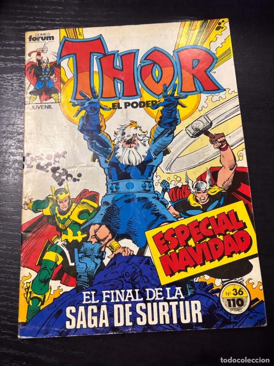 C&oacute;mics: THOR. EL PODEROSO. N&ordm; 36.- ESPECIAL NAVIDAD. EL FINAL DE LA SAGA SUTUR. COMICS FORUM. - Foto 1