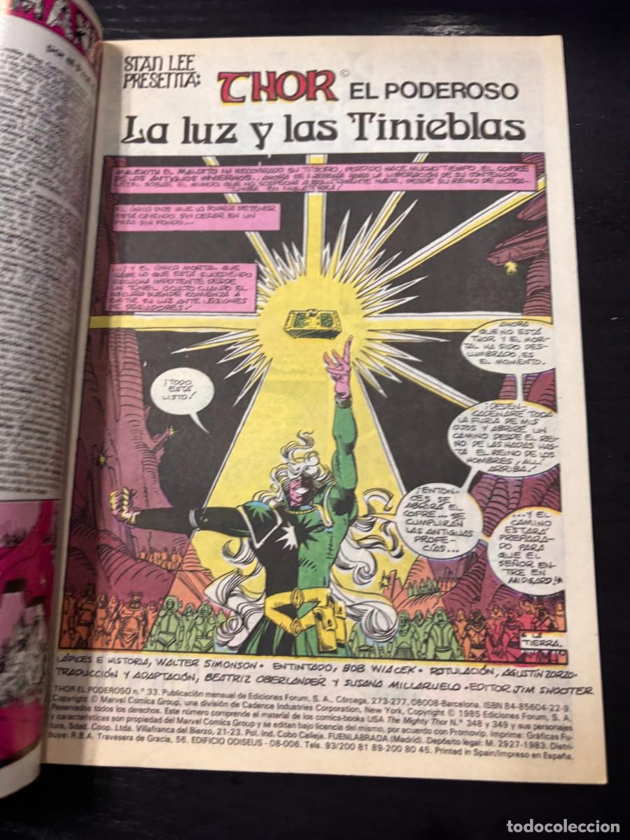 C&oacute;mics: THOR. EL PODEROSO. N&ordm; 33.- LA LUZ Y LAS TINIEBLAS. COMICS FORUM. - Foto 2