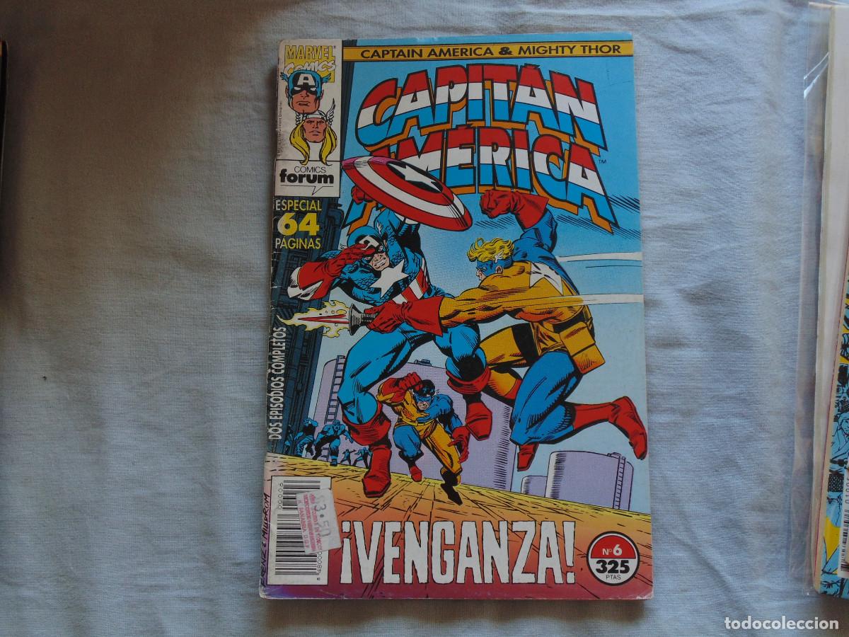C&oacute;mics: Capitan &Aacute;merica & THOR Vol-2 n&ordm; 6. 1992. Marvel / Forum. - Foto 1