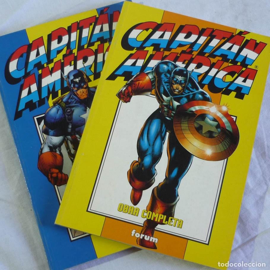 C&oacute;mics: 2 c&oacute;mics Capit&aacute;n Am&eacute;rica obra completa Forum 1+2 - Foto 1
