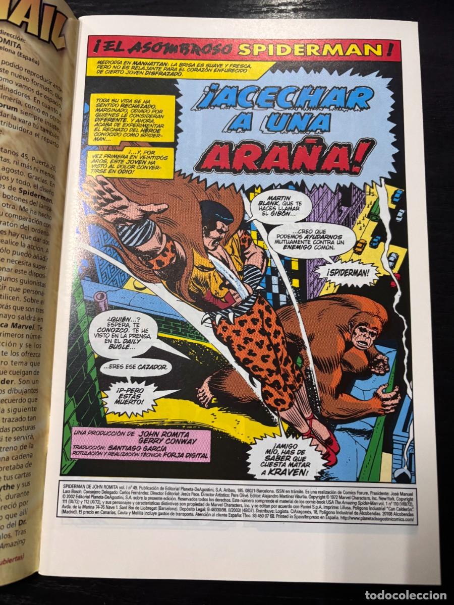 C&oacute;mics: SPIDERMAN. EXCELSIOR. N&ordm; 49.- &iexcl;ACECHAR A UNA ARA&Ntilde;A!. MARVEL COMICS. FORUM. - Foto 2