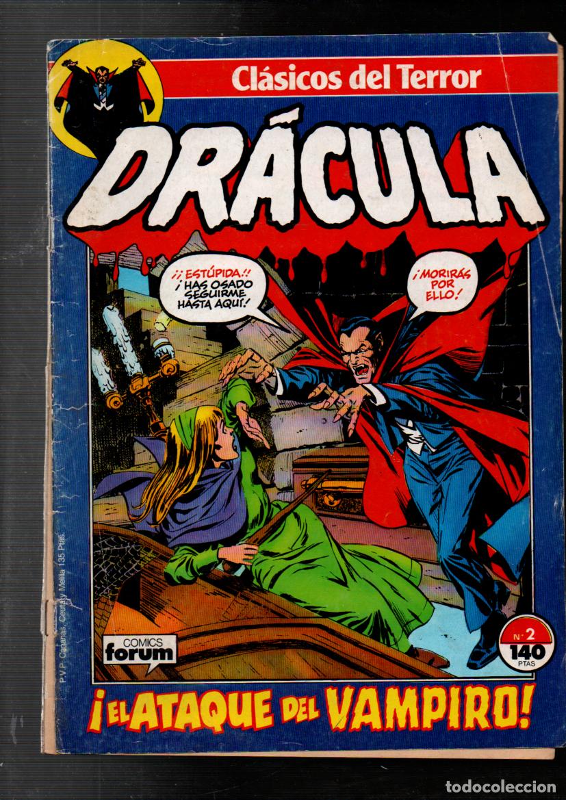 C&oacute;mics: CLASICOS DEL TERROR. DRACULA, N&ordm; 2. COMICS FORUM. PLANETA 1988 - Foto 1