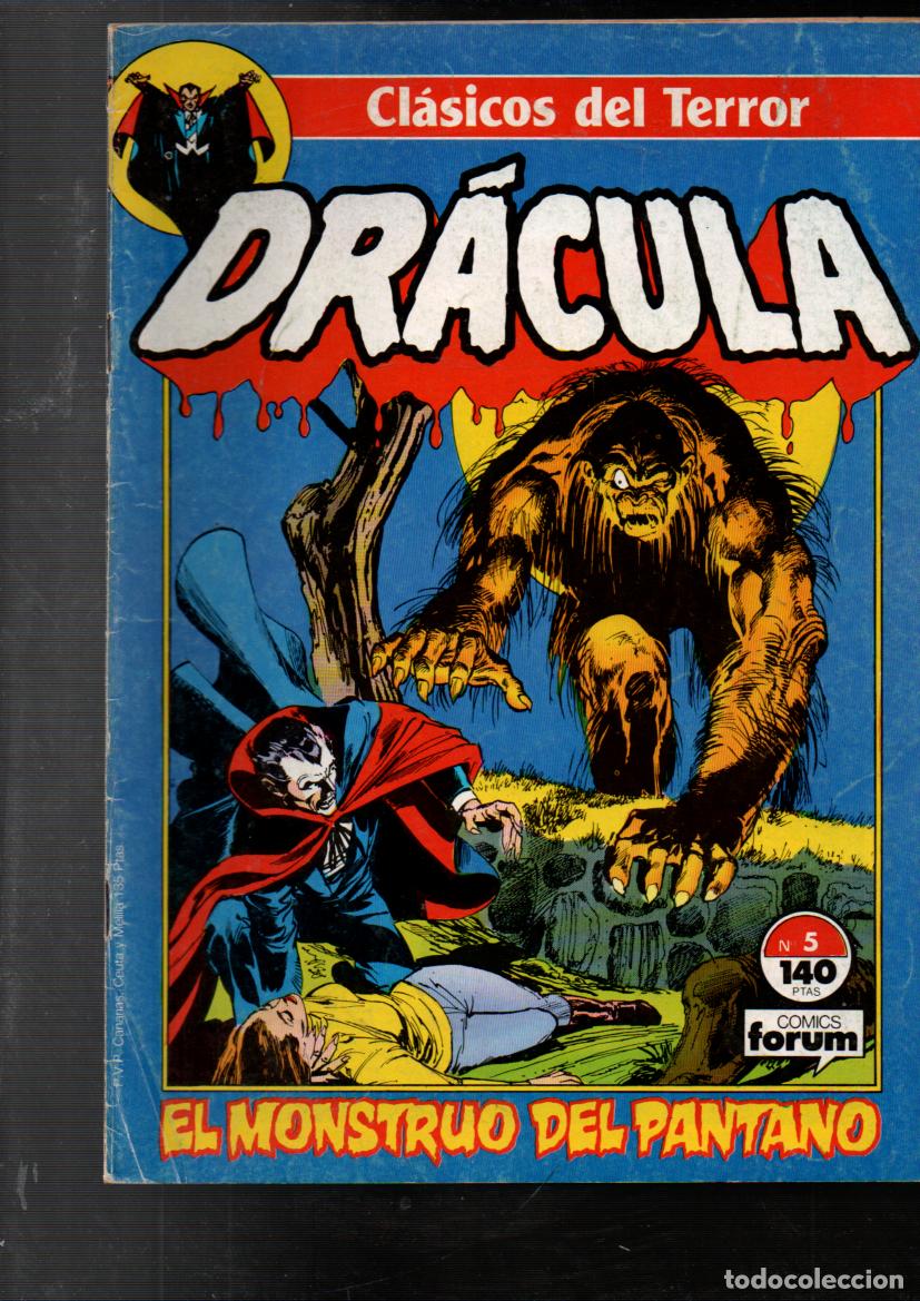 C&oacute;mics: CLASICOS DEL TERROR. DRACULA, N&ordm; 5. COMICS FORUM. PLANETA 1988 - Foto 1