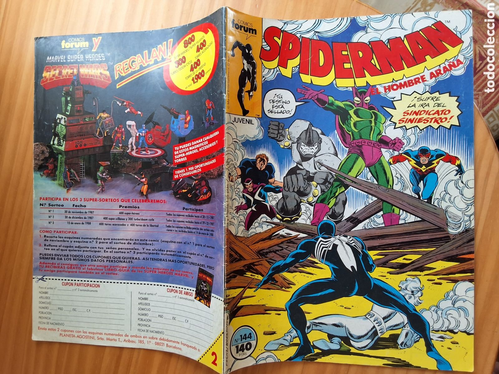 C&oacute;mics: Spiderman forum grapa numero 144 sindicato siniestro - Foto 1