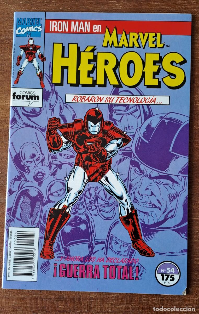 C&oacute;mics: MARVEL HEROES N&ordm; 54 A 62 FORUM IRON MAN, EXCALIBUR, DARKHAWK - Foto 1